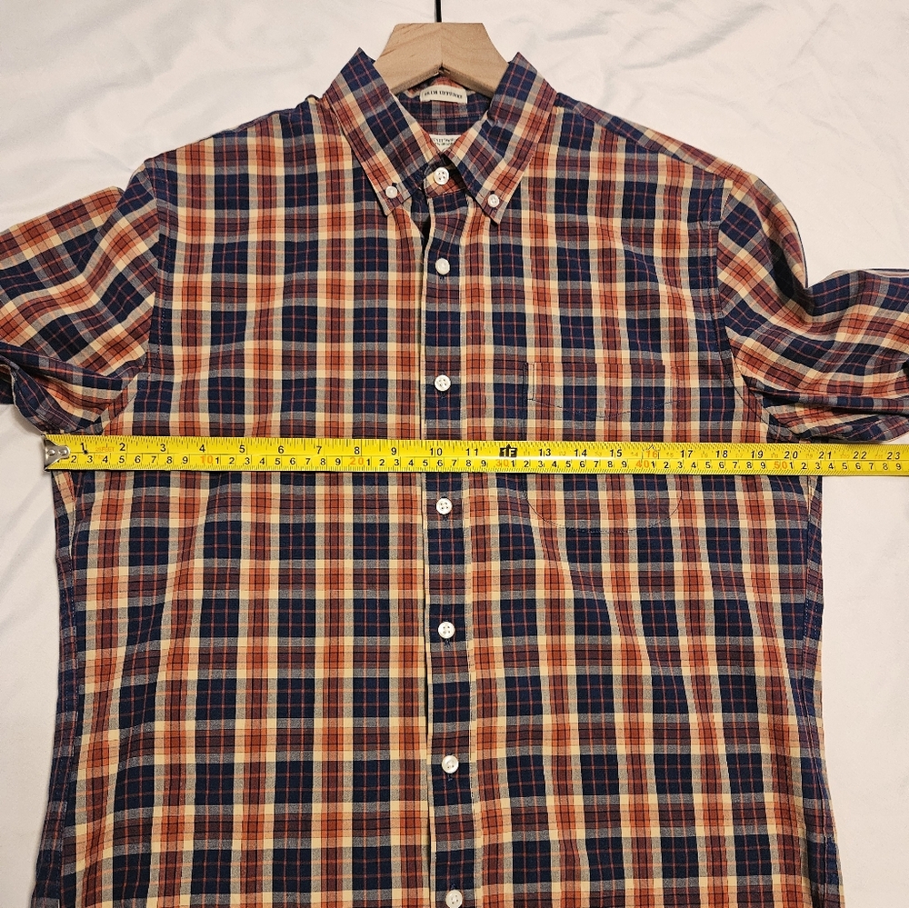 J. Crew Men's Plaid Button-Down Shirt Long Sleeve